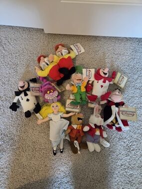 Disney Alice in Wonderland Plush Set - VINTAGE Disney STORE NWT